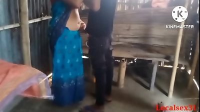 The young guy went to his in-laws' house and took his wife to the farm house.