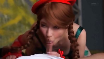 She deep throats me dry at her cosplay studio